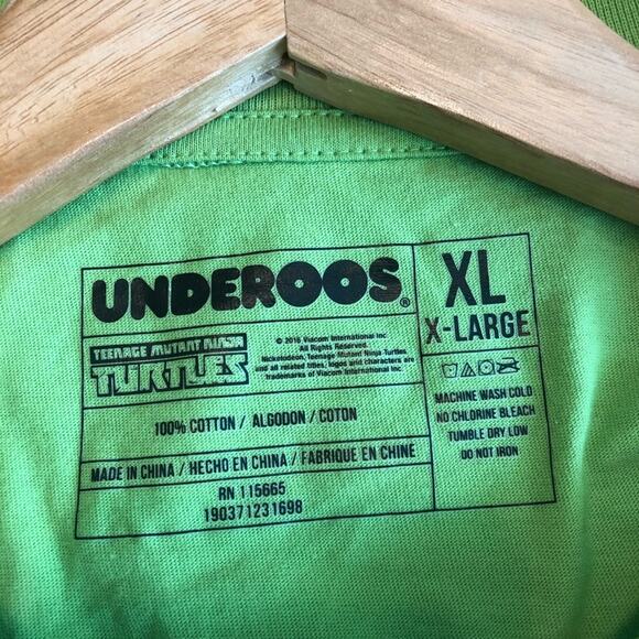 Ninja Turtles T-Shirt Mens XL Halloween Green Graphic Short Sleeve Funny Top - Picture 2 of 6